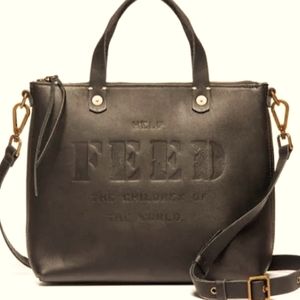FEED Eleanor crossbody bag Black leather